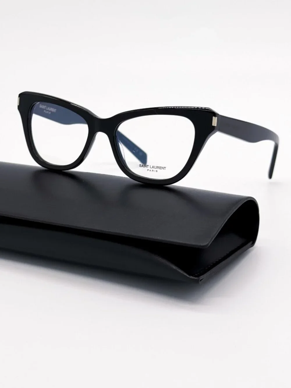 NEW SAINT LAURENT EYEGLASSES SL472 001 WOMEN CAT EYE BLACK EYEWEAR